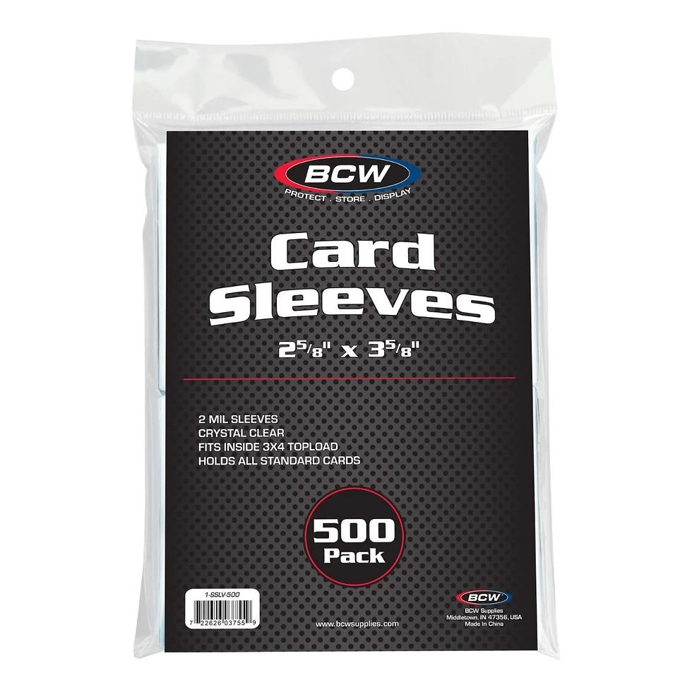 Standard Card Sleeves-500ct Pack