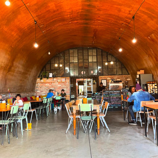restaurant in an old mushroom tunnel