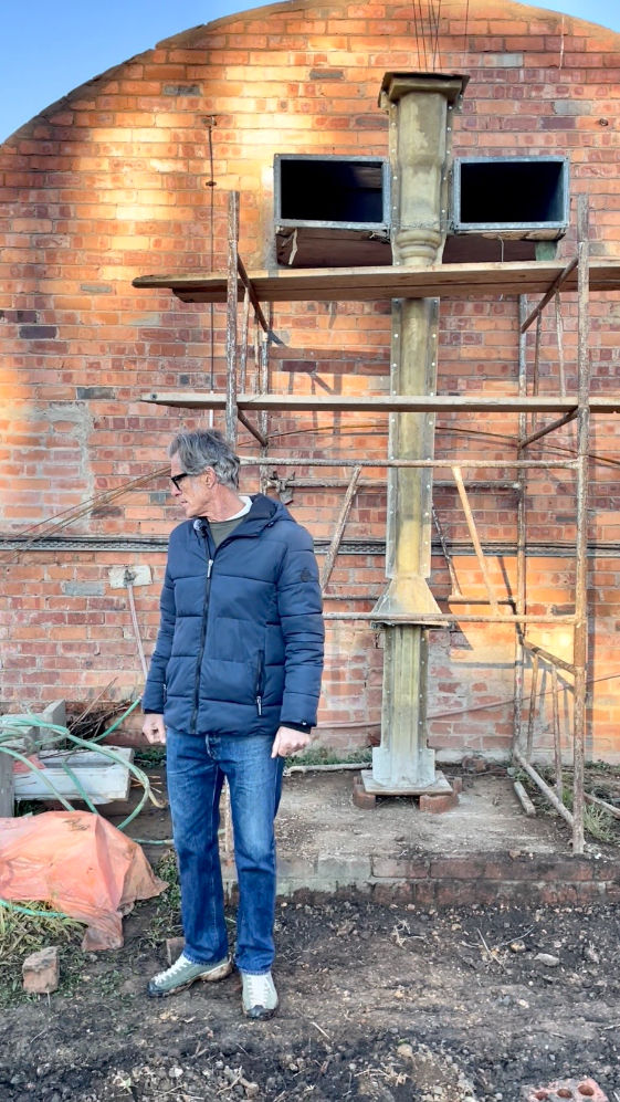 Discover how Nick Crooks is giving a historic cast-iron column new life at The Old Mushroom Farm, creating handmade concrete pillars for future architectural projects.