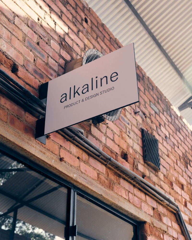 Alkaline Shop Sign The Old Mushroom Farm