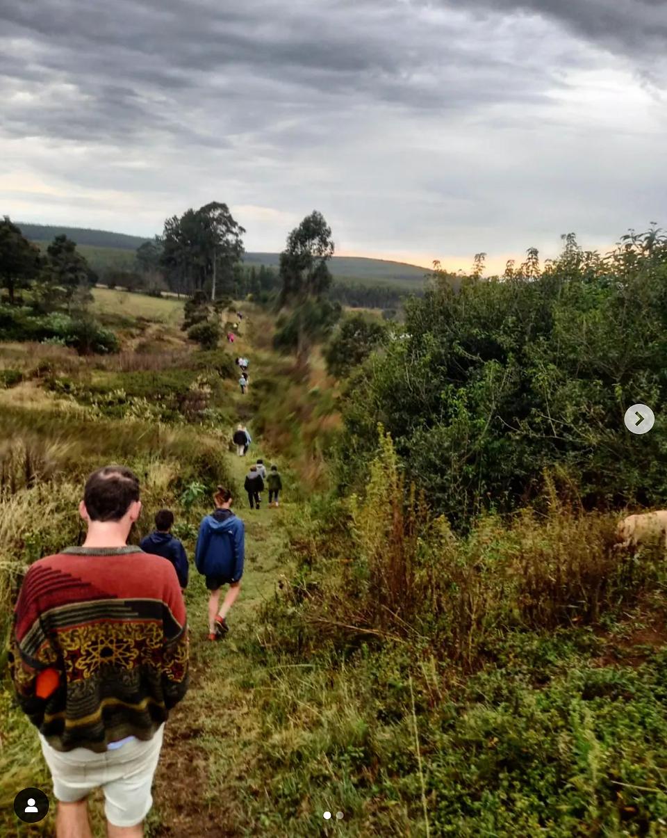 Go for a walk on The Old Mushroom Farm's nature walk trail