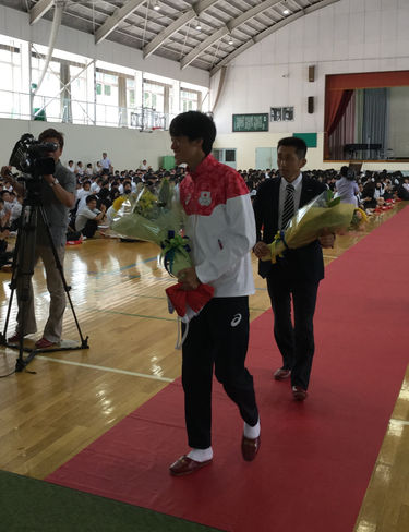 村山紘太選手 壮行激励会!