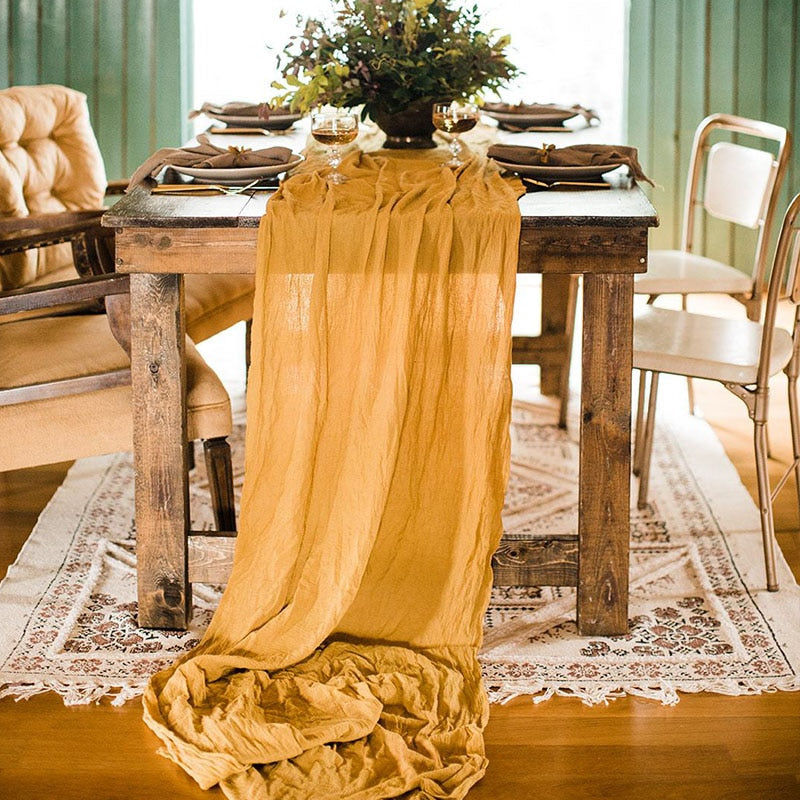 Thumbnail: linen table runners in lots of colours