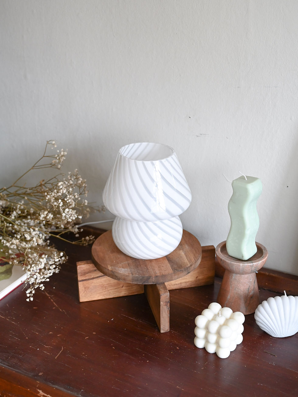 Thumbnail: baby striped mushroom lamp