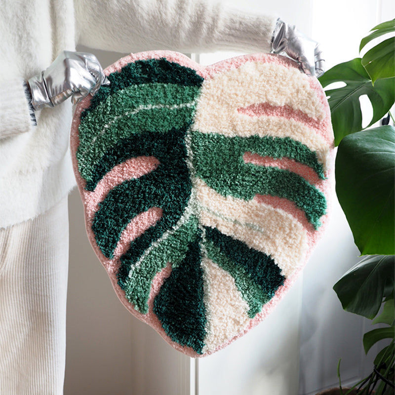 Thumbnail: monstera tufted rug