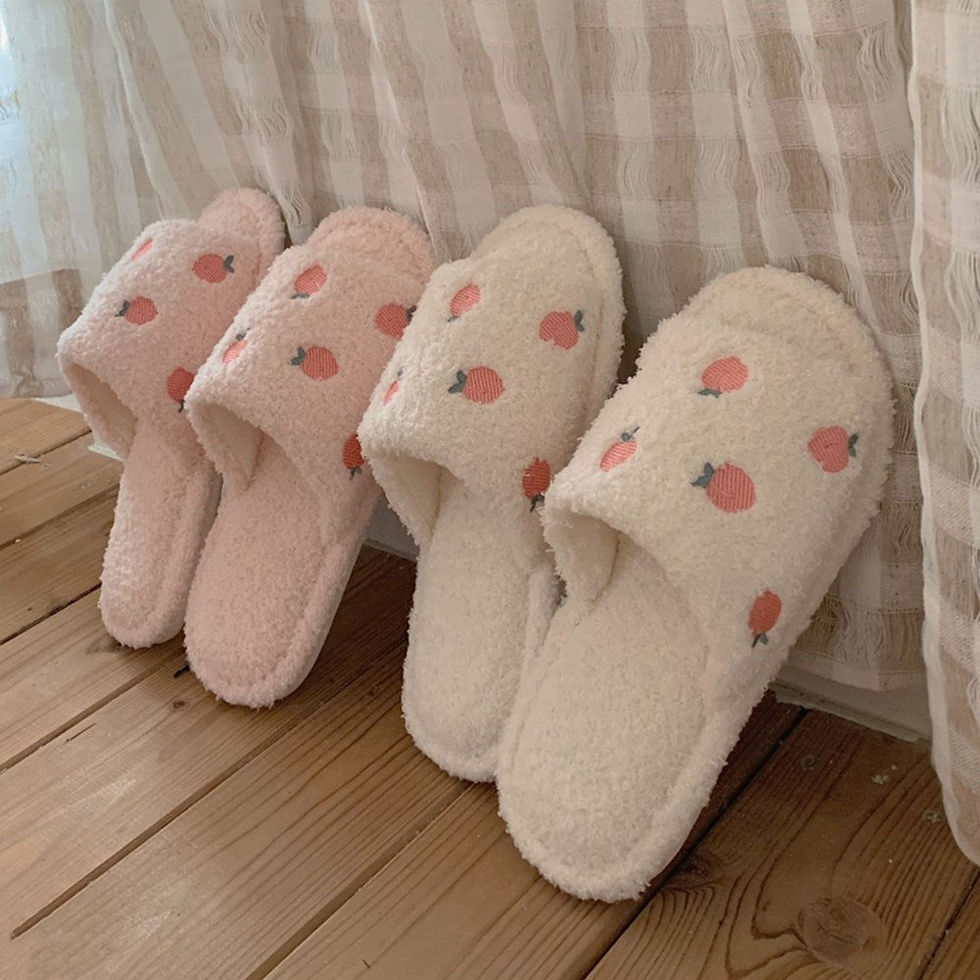 Thumbnail: peach slippers