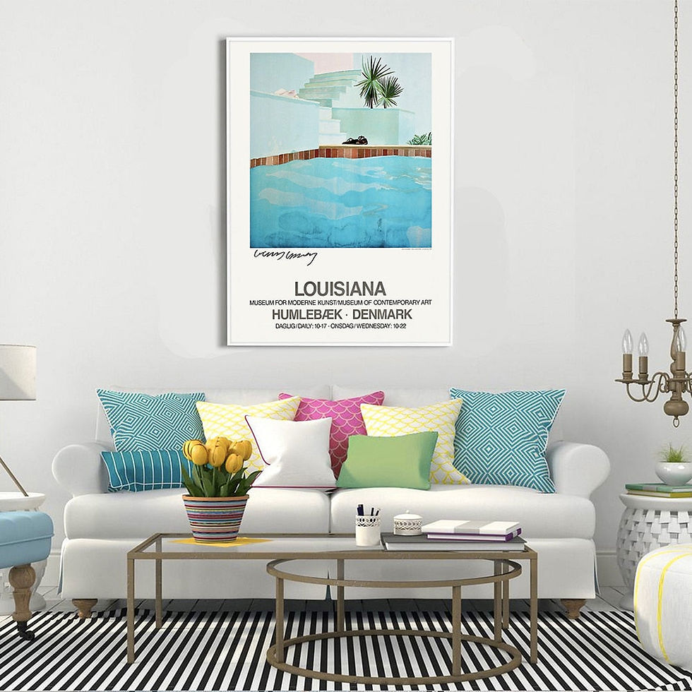Thumbnail: mid century aqua prints