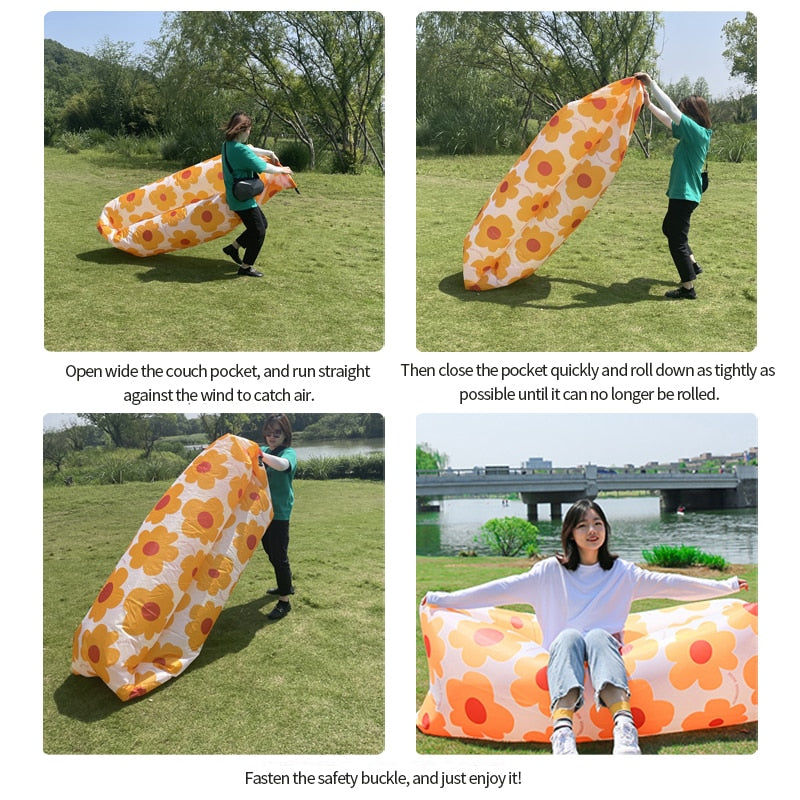 Thumbnail: daisy puff airbed