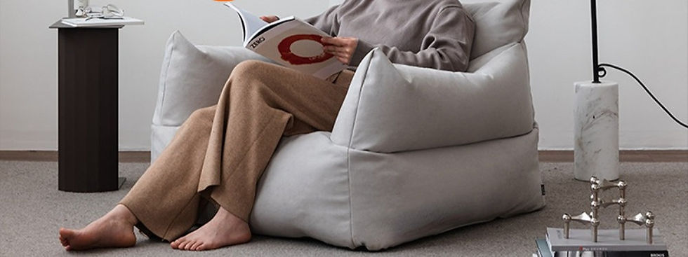 Thumbnail: outdoor vegan suede bean bag