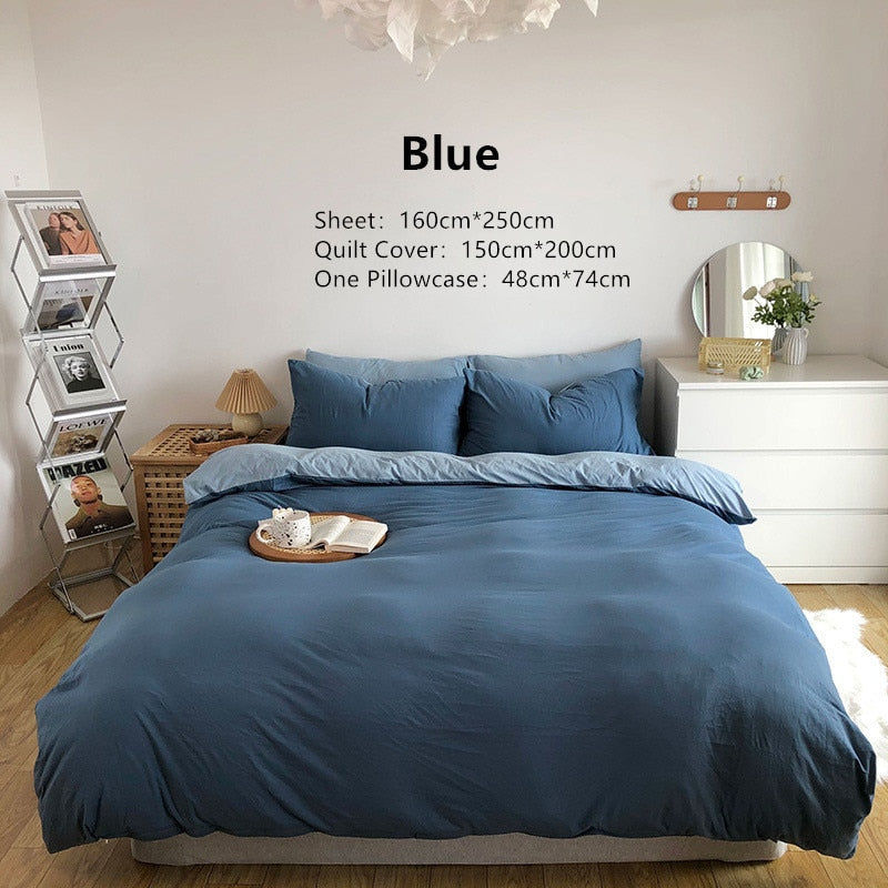 Thumbnail: two-toned bedsheets