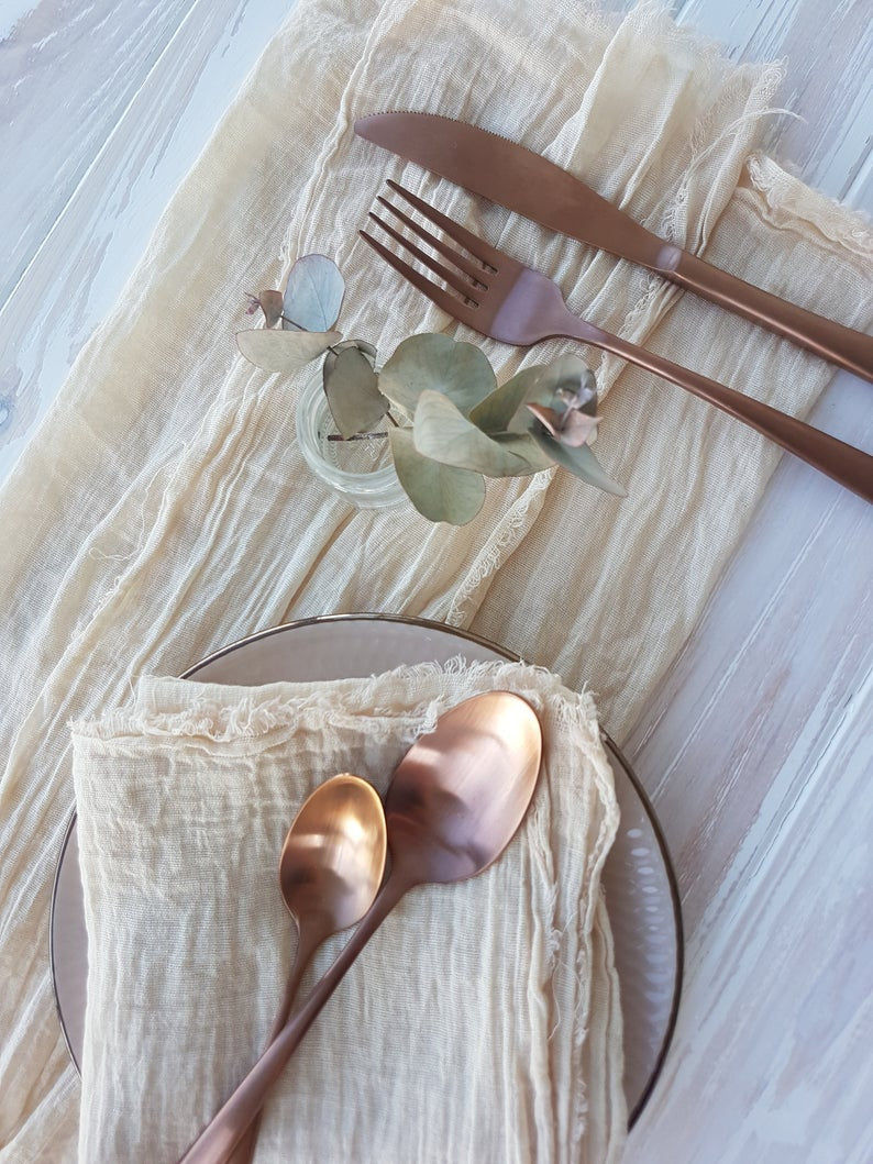 Thumbnail: ten rustic linen napkins