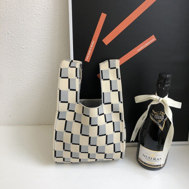 Thumbnail: checkered button bag