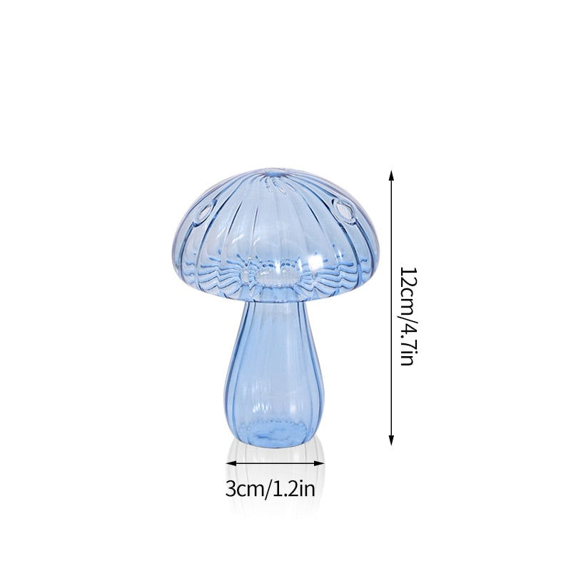 Thumbnail: glass toadstool vase