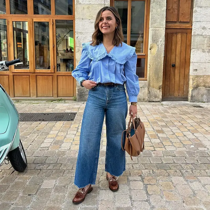 Thumbnail: peter pan collar perfect shirt