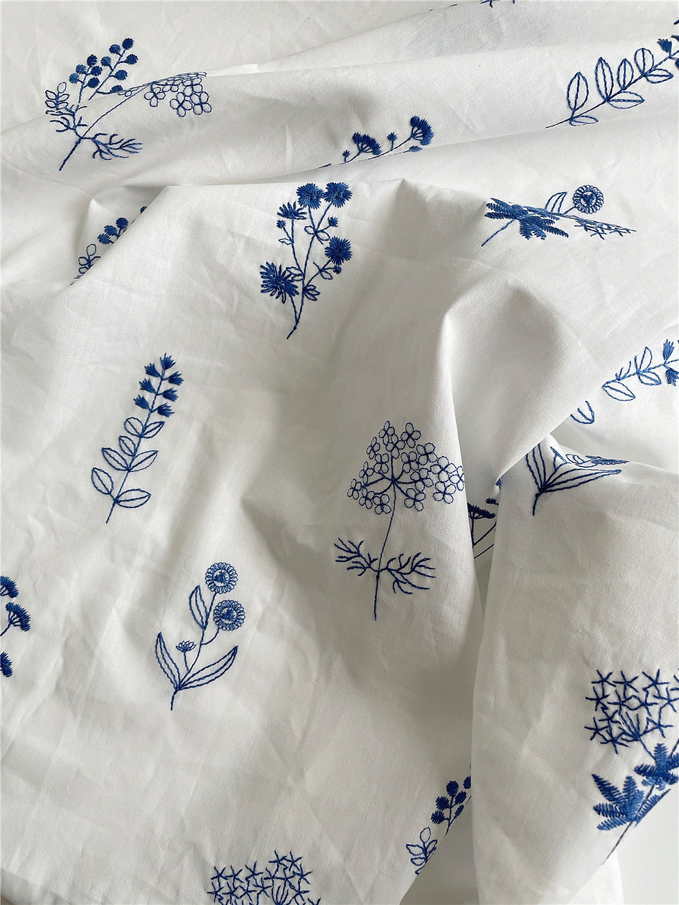 Thumbnail: vintage blue posy tablecloth