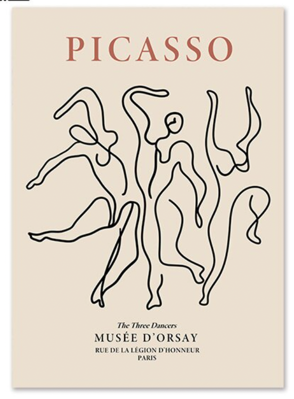 Thumbnail: pastel matisse and picasso prints