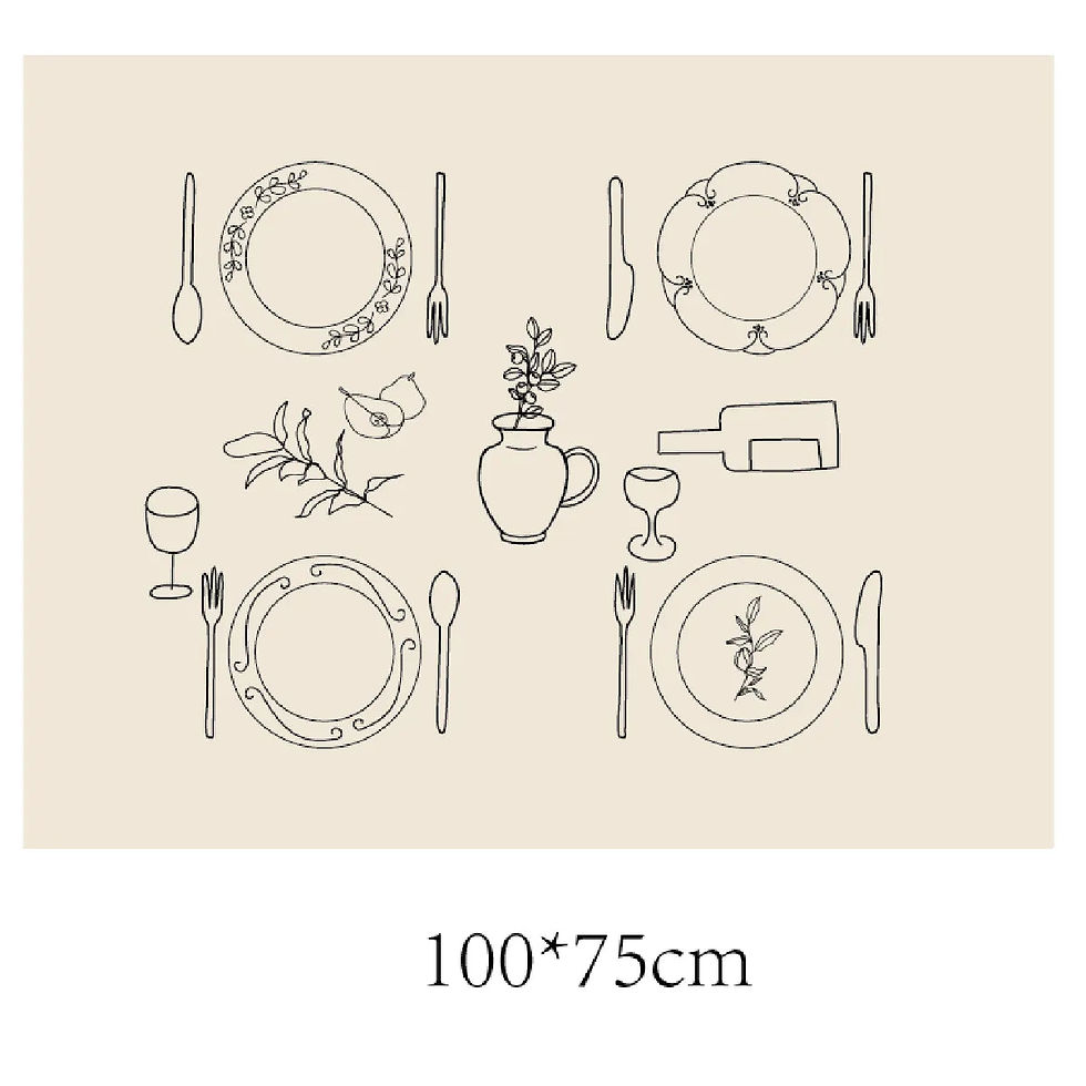 Thumbnail: one night in paris linen tablecloth