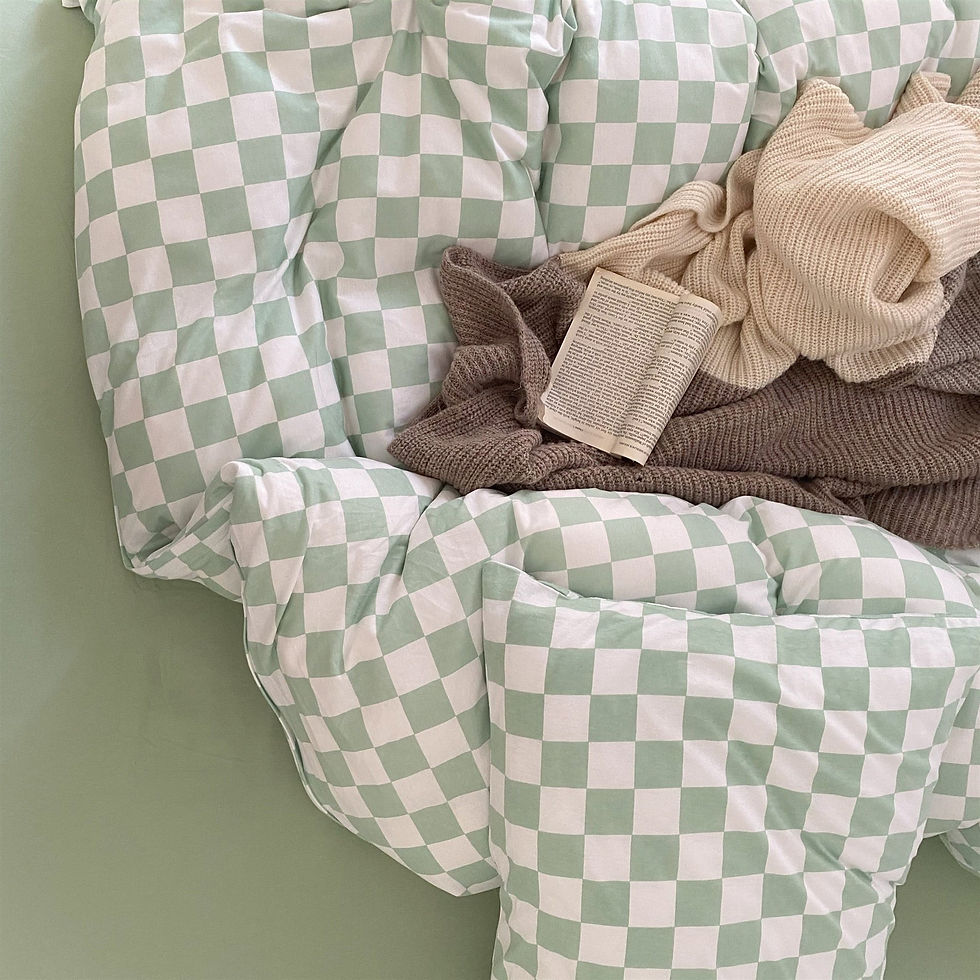 Thumbnail: checkered bedsheets