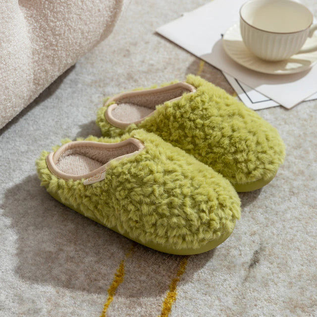 Thumbnail: teddy boucle slippers