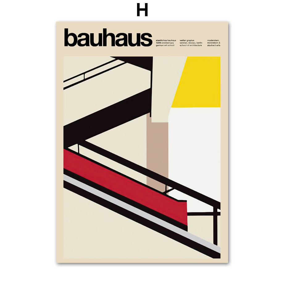 Thumbnail: geometric bauhaus print