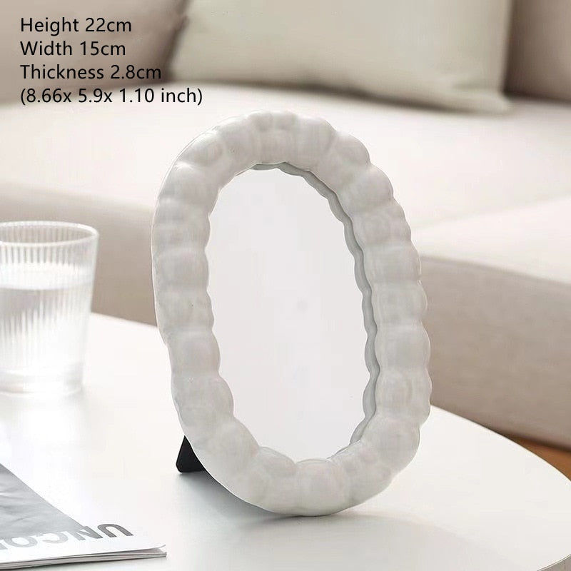 Thumbnail: ceramic curve mirror + brush holder