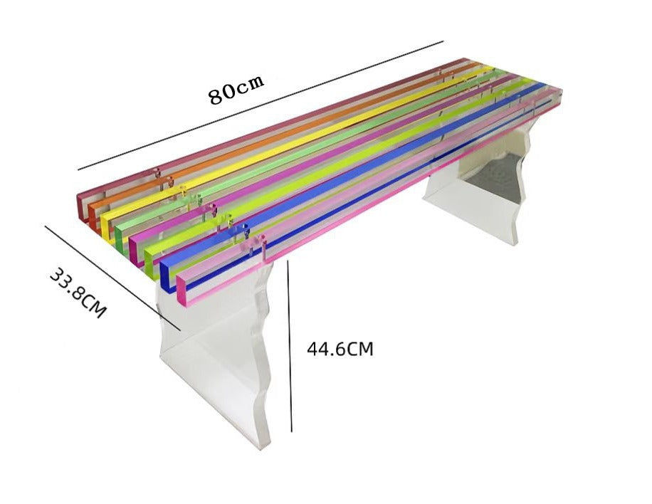 Thumbnail: slice of the rainbow bench