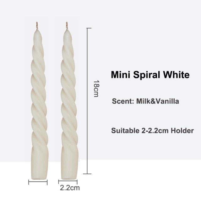Thumbnail: twisted pillar candles