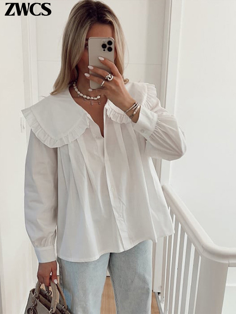 Thumbnail: peter pan collar perfect shirt