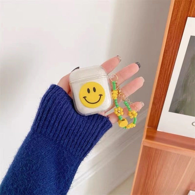 Thumbnail: rainbow flower AirPods case