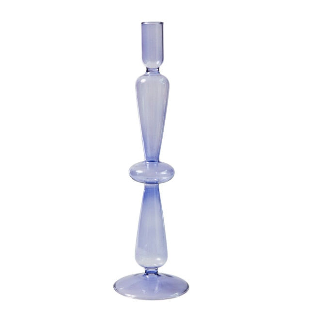 Thumbnail: lilac glass candle holder