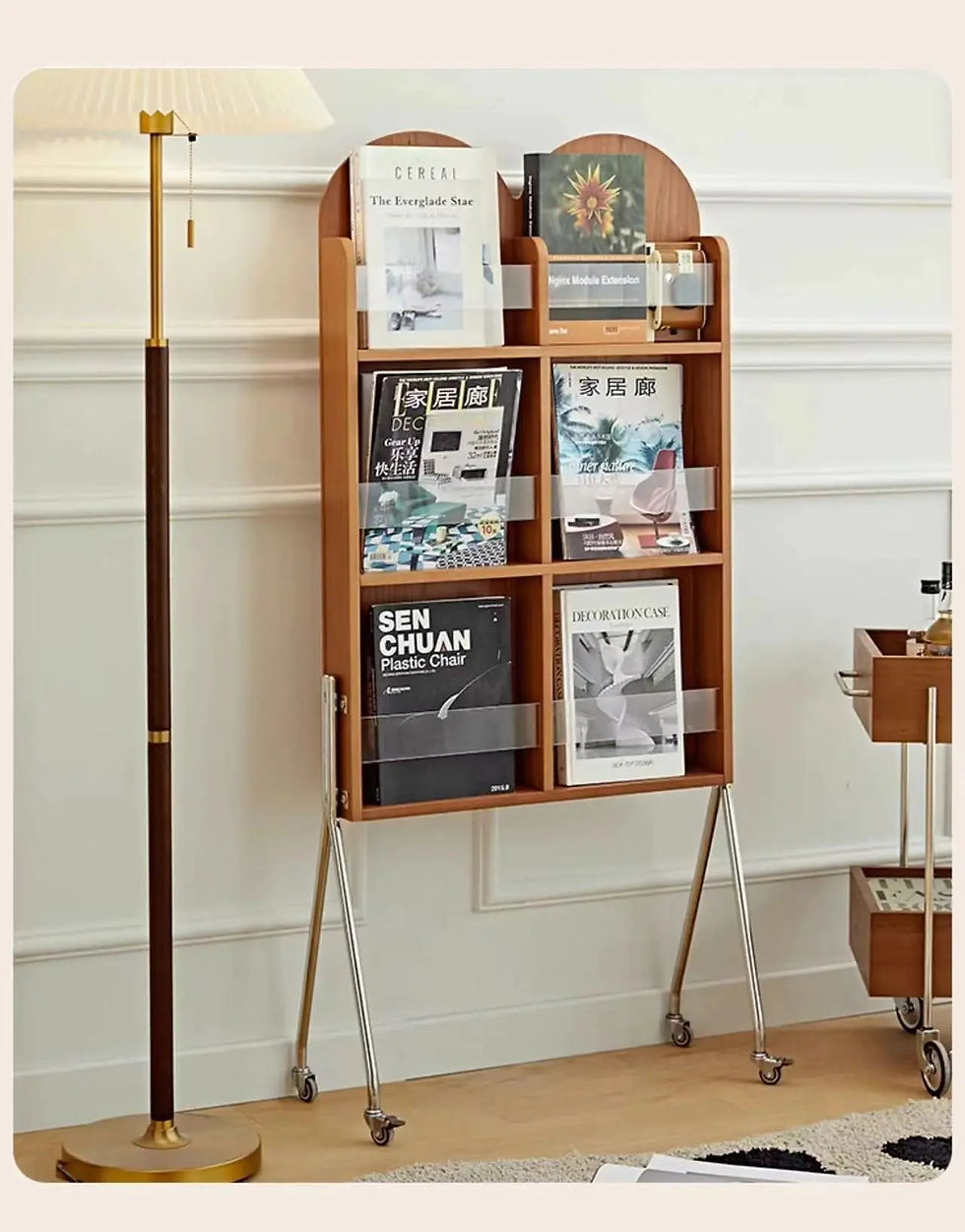 Thumbnail: scallop display bookshelf