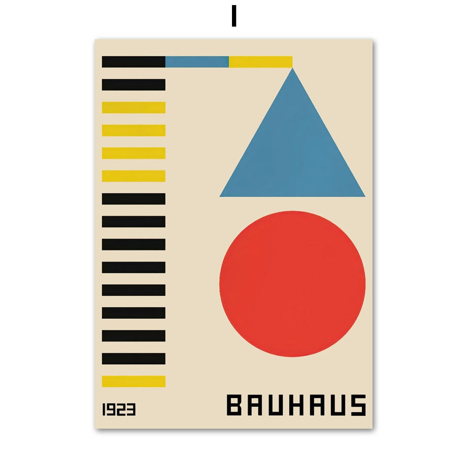 Thumbnail: geometric bauhaus print