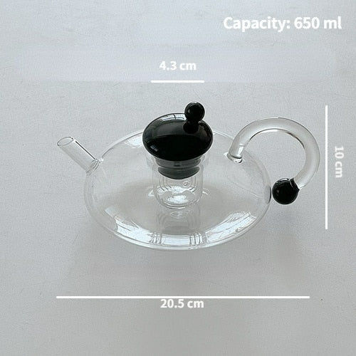 Thumbnail: short glass teapot and cups