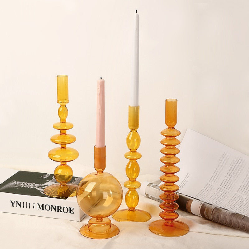 Thumbnail: orange candlestick holder