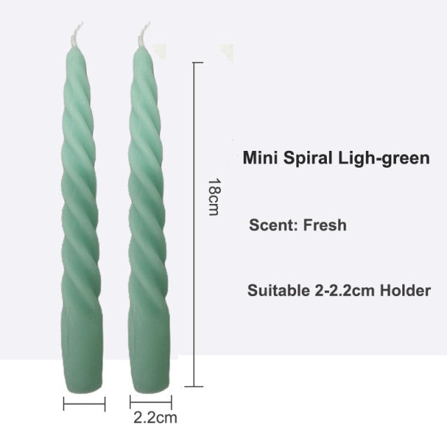 Thumbnail: twisted pillar candles