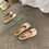 Thumbnail: split toe vegan leather ballet flats
