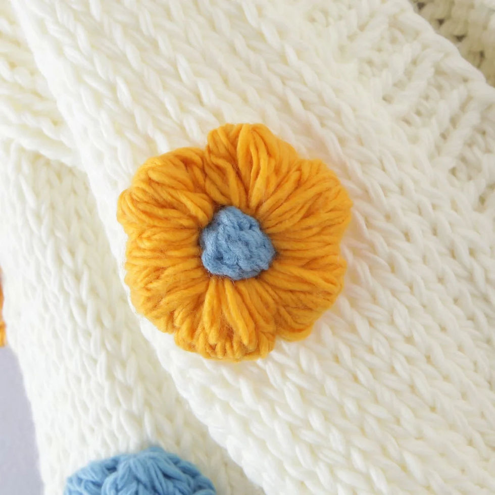 Thumbnail: knitted patterned cardigan