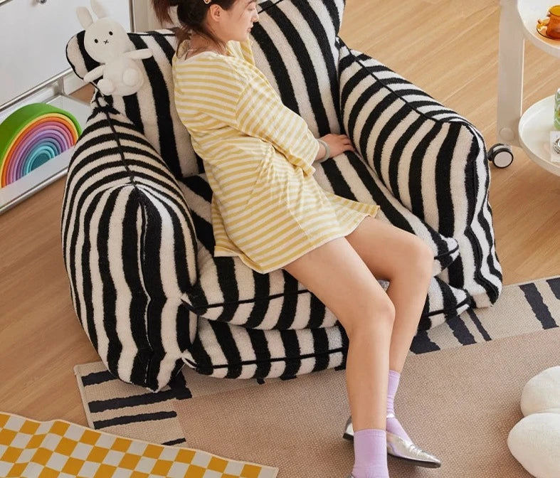 Thumbnail: plush palace stripe bean bag