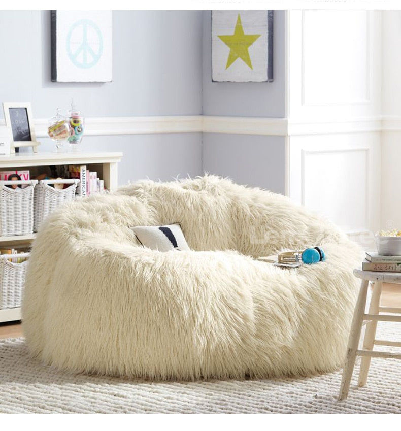 Thumbnail: shaggy bean bag