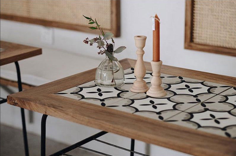 Thumbnail: carved wooden candlestick holders