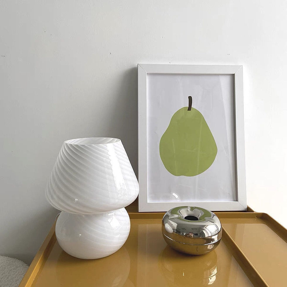 Thumbnail: baby striped mushroom lamp