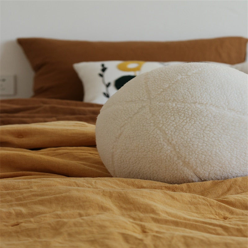 Thumbnail: boucle ball cushion