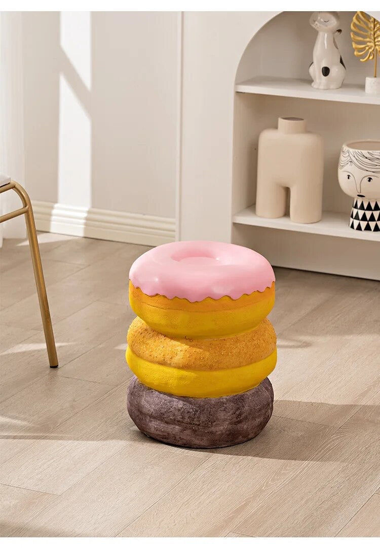 Thumbnail: glazed donut + macaron stool