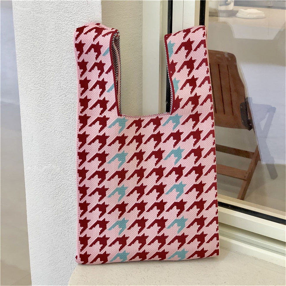 Thumbnail: checkered button bag
