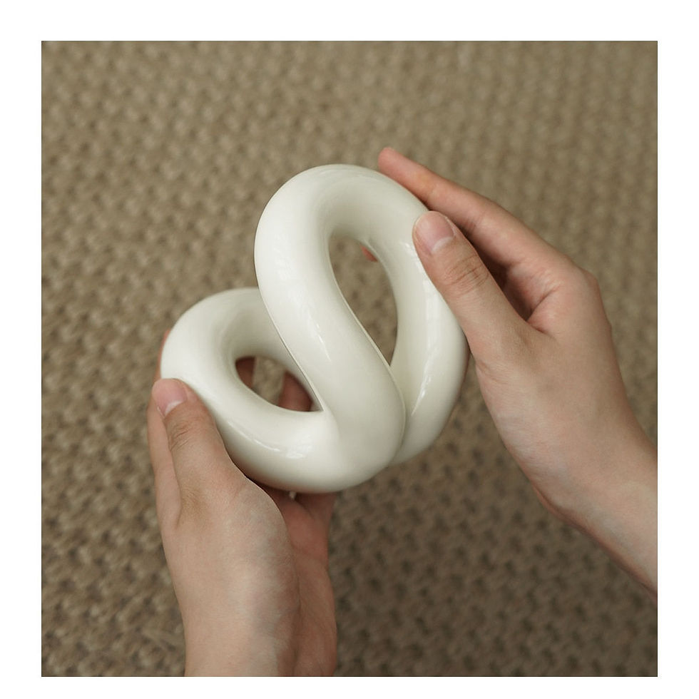 Thumbnail: ceramic curve mirror + brush holder