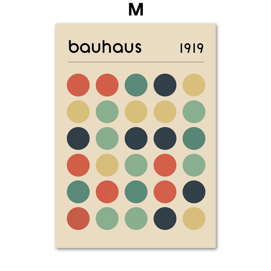 Thumbnail: geometric bauhaus print