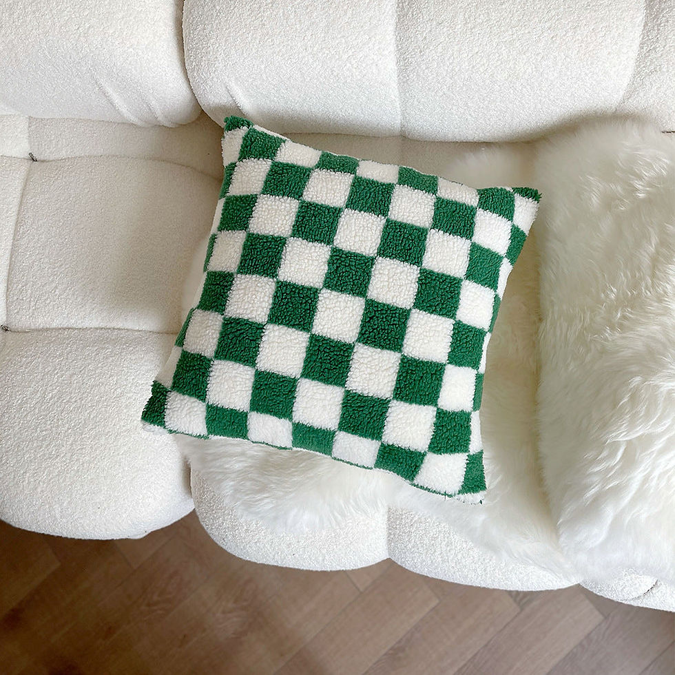 Thumbnail: cosy checker cushion