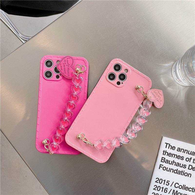 Thumbnail: heart chain phone case