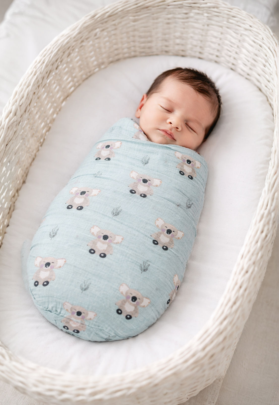 Newborn Baby Swaddle, Cotton Muslin (Set of 2)