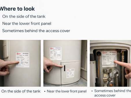 How to Identify Your Rheem or Stiebel Hot Water System Model 